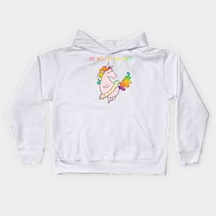 Dancing Unicorn. Kids Hoodie